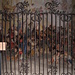 Cancellata in ferro battuto di una cappella del Sacro Monte di Orta.