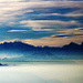Wer hat das gemalt? Linsen-Wolken über den Walliser 4000ern – wunderschön!