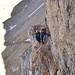 Vires aériennes dans la face W du Triglav