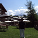 My mother Konka at th foot of the Pirin Mountains ,above town resort of Bansko...