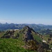 Und noch vom Gipfel aus. Im Hintergrund: Grosser Myten, kleiner Myten, Rigi Hochflue, Rigi Scheidegg, Pilatus, Rigi und Wildspitz.