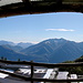 Fensterblick auf der Capanna Alpe di Sassello