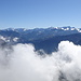 am Gipfel sind wir länger Zeuge der dynamischen Wolkenbildung - panoramamässig ...
