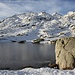 <b>Lago di San Carlo (2106 m).<br />Ultima escursione del 2013 al Passo del San Gottardo e prima racchettata della stagione. Fra pochi giorni, al più tardi entro la fine del mese, ci sarà la chiusura invernale della strada del passo. </b>