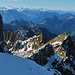 Blick in den Westlichen Alpstein, die Berneralpen und die Zentralschweiz um die markante Mythengruppe.
