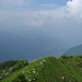 il lago di Como visto dal Colmegnone: direzione verso Menaggio,che si vede nella foto e sopra la Grona