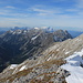 Blick vom Gipfel nach Westen auf das Wetterstein