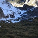 Blick auf die Alp Hummel kurz vor dem Ausstieg