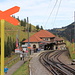 nur noch wenige Meter und wir sind bei der Station Chlösterli der Arth-Rigi-Bahn, mit der wir ins Tal fahren.