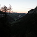 Morgenstimmung im Aufstieg zur Druesberghütte