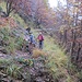Barbara e Bob sul sentiero verso la Val Gabbio