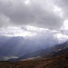 Am Ausgangspunkt: Lichtspiele und Wolkenmeer