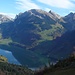 Blick zum Wägitalersee mit Schiberg, Rossalpeli- und Zindlenspitz