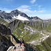 Blick auf Stanskogel, Fallesinspitze, Kaiserjochhaus
