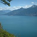 Panorama sul Lario. Sullo sfondo Legnone e Legnoncino