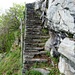 Larecchia - Treppe mit Absperrgatter