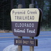 My starting point: the Pyramid Creek trail head on US50 shortly before Twin Bridges and the Echo Summit