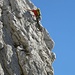 Ein Bergführer mti Gast in der benachbarten Via Romantica