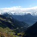 Mit zunehmender Höhe - panoram't es auch im zentralen Kamm des Lechquellengebirges.