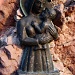 Maria-Statue im ersten Aufschwung auf dem Rot Grätli.