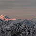 Grand Combin und Mont Blanc im ersten Sonnenlicht