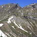 Aussicht von der Sinsgäuer Schonegg (1915m) über den Aufstiegsgrat zum Sinsgäuerjochlistock (2145m). Dahinter ist der Hoh Brisen (2413m).