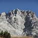 Simeleskopf Südwand; hier gibt's guten Fels für schwere Kletterei