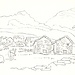 <b>Alpe Grossalp in un disegno di Hans Tomamichel.</b>