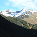 Blick von Bach in die Allgäuer Alpen.