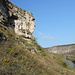 Orheiul Vechi - Ausblick unterhalb des Höhlenklosters (Mănăstirea Peştera) bei Butuceni.
