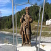 Figur des Brückenheiligen St. Johannes Nepomuk an der Lechbrücke in Bach