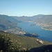 Panorama sul lago di Como dalla strada che da Parlasco porta a Esino