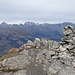 Gipfelsteinmann - mit Grand Chavalard, Grand Muveran und Oldenhorn