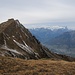 Pierre Avoi nun in Sichtweite; rechts hinten Dents du Midi