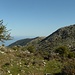 die Hochfläche wird erreicht, rechts Monte Puraccia 1157 m