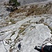 Blick von oben in die 2. SL (5), meiner Meinung nach die schönste im ganzen Klettergarten! :)