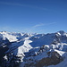 Ausblick nach Osten, wo das Aroser Weisshorn mächtig über dem [peak96 Alpstein] aufragt