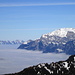 Die südliche Alpsteinkette und der Falknis an den "Ufern" des Nebelmeers