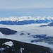 die Zillertaler über dem puschtrer Nebel, unten links die Lanzwiesenalm