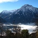 Das Glishorn. Unter dem Nebel liegt Brig