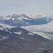 Blick Richtung Norden mit Churfirsten, Alpstein und Nebelmeer 