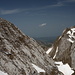 Der Gipfel des Schafbergs, gesehen vom Vorgipfel. Rechts der Altmann.