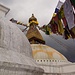 Trotzdem gibt der Stupa ein wunderbares Sujet zum Fotografieren ab - bei jedem Wetter!