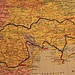 Meine Reiseroute im Juli 1997 mit der Bahn durch Ungarn, Rumänien, Moldawien und Ukraine. Die Strecken Chişinău-Odessa und Simferopol’-Jalta  legte ich mit lokalen Bussen zurück. Orange markiert sind die besuchten Orte.<br /><br />Seit dem 18.3.2014 gehört die Halbinsel Крым (Krym) wieder zu Russland so dass man bei dieser Reise heute ein weiters Land besuchen würde.