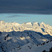Blick ins Berner Oberland - die nächtliche Wolkendecke lichtet sich