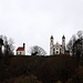 Blick von der Isarbrücke zur Kirche auf dem Kalvarienberg