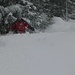 Oft war der Schnee viel zu tief um Kurven zu machen
