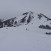 An der Wallberghütte, hier gings bequem über die vorpräparierten Pisten weiter,