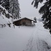 Kleine Hütte oberhalb der Bergstation.