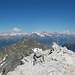 Gipfel derBella Tola mit Blick zu den Berner Alpen. 